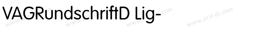 VAGRundschriftD Lig字体转换